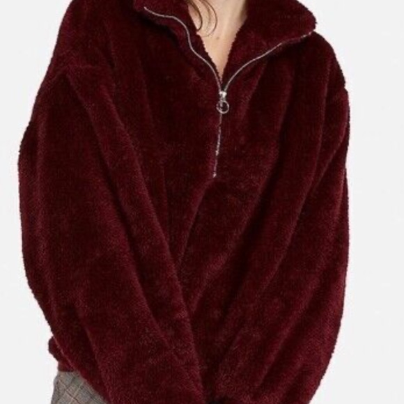 Express fuzzy 1/4 zip Sherpa - Picture 8 of 8